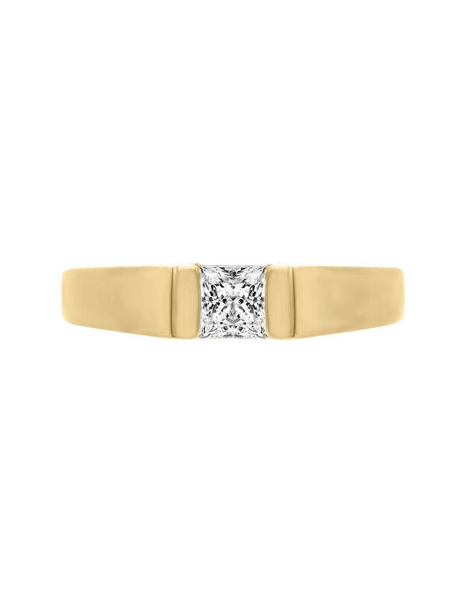 Solitario 14 k Mila diamante Solitario 14 k Mila diamante