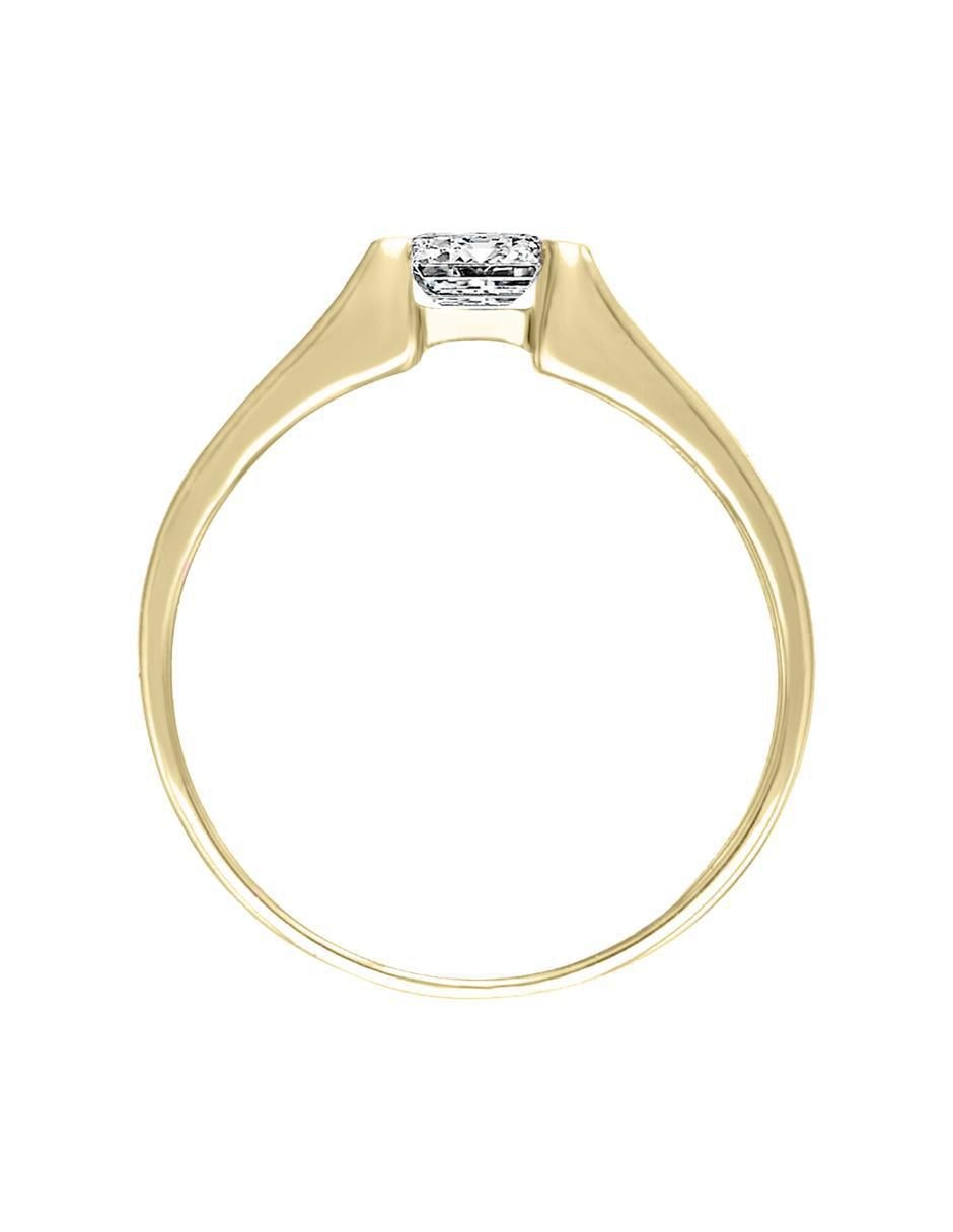 Solitario 14 k Mila diamante 3