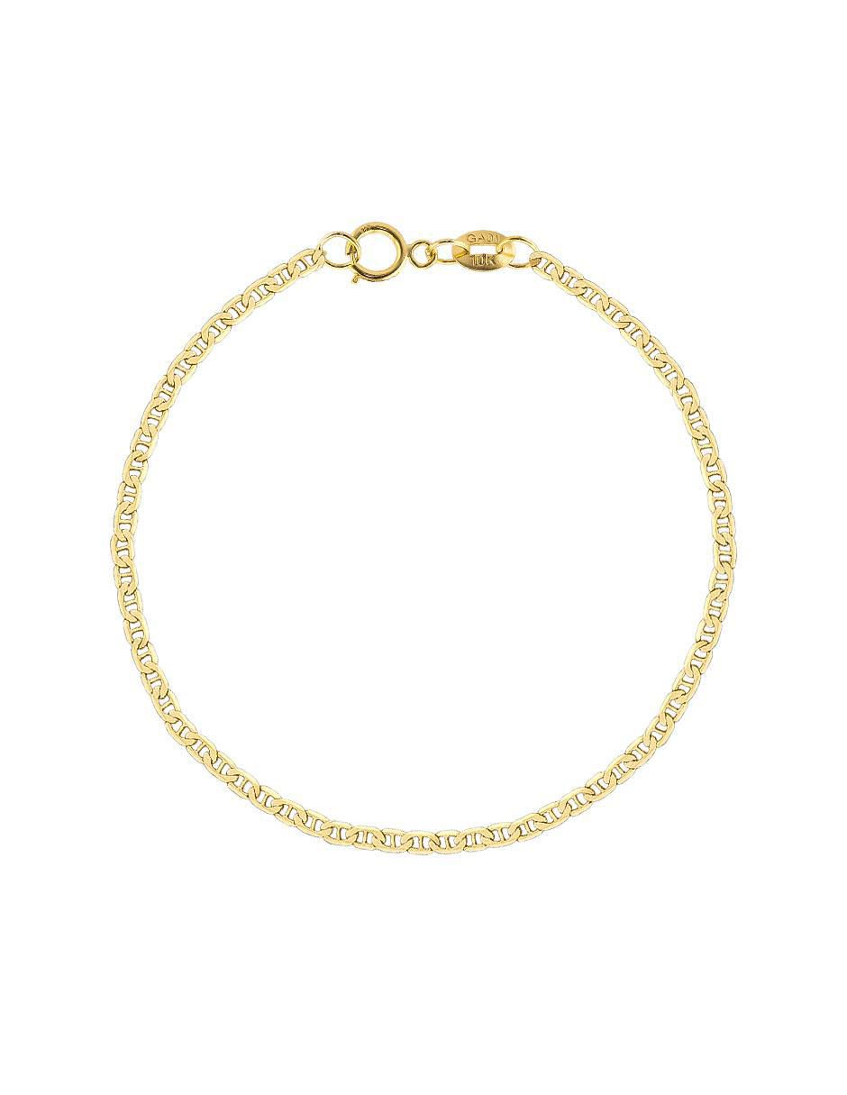 Pulsera de oro 10 K acabado pavé Pulsera de oro 10 K acabado pavé