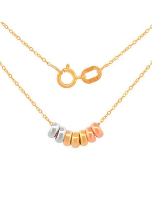 Collar de aro de oro 10 K