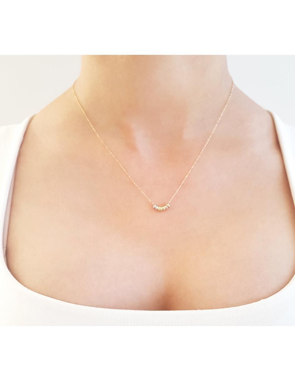 Collar de aro de oro 10 K 4