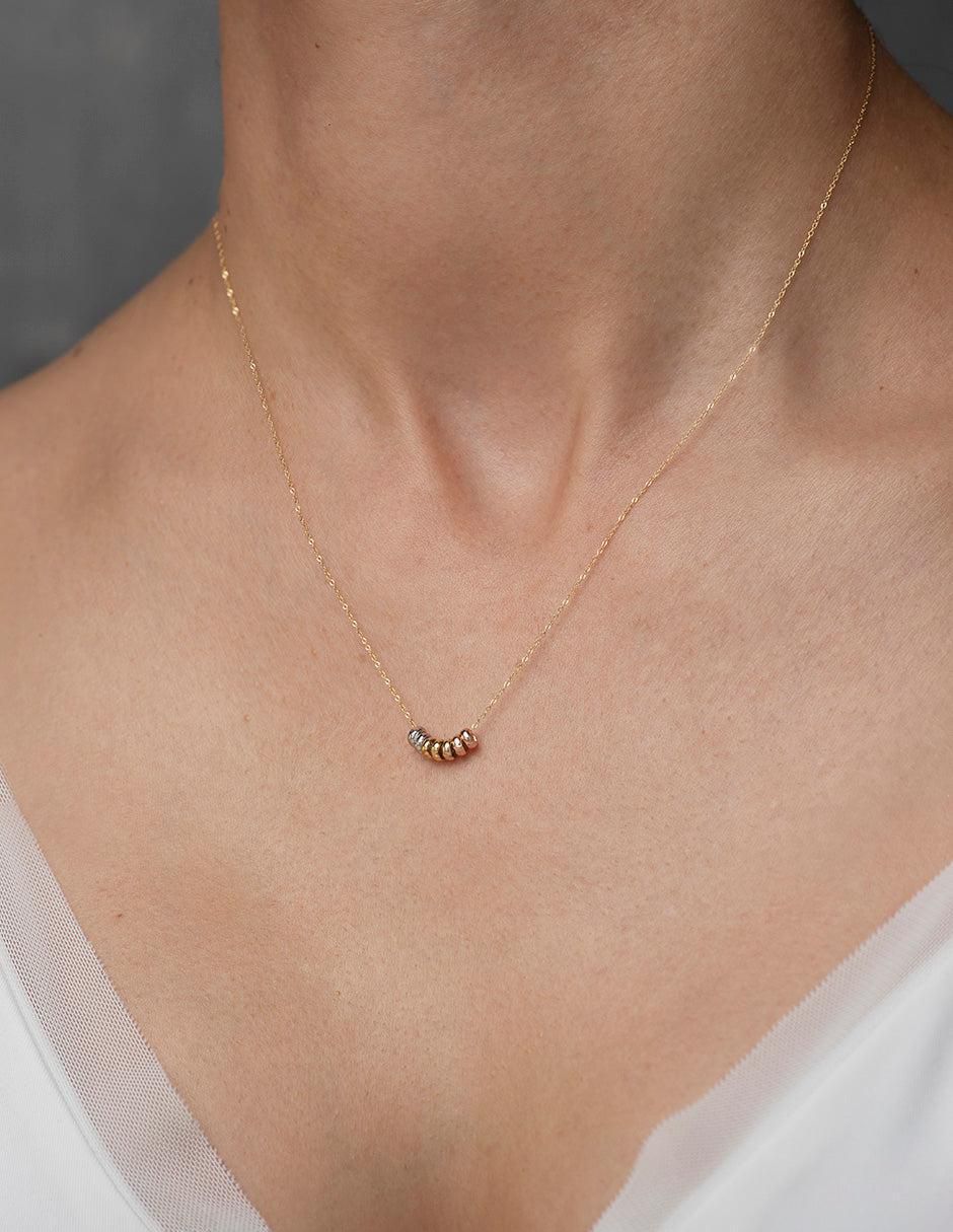 Collar de aro de oro 10 K 3