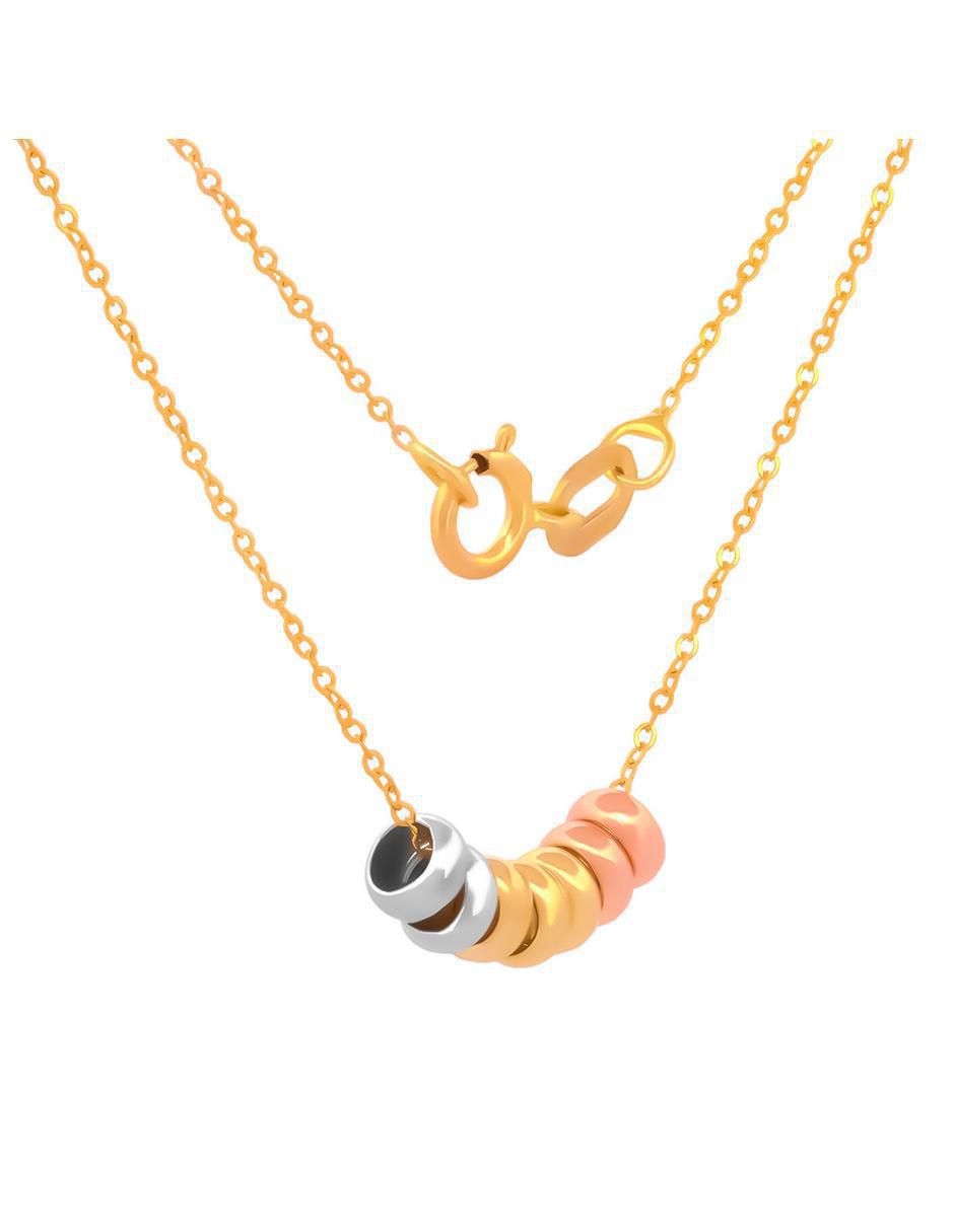 Collar de aro de oro 10 K 6