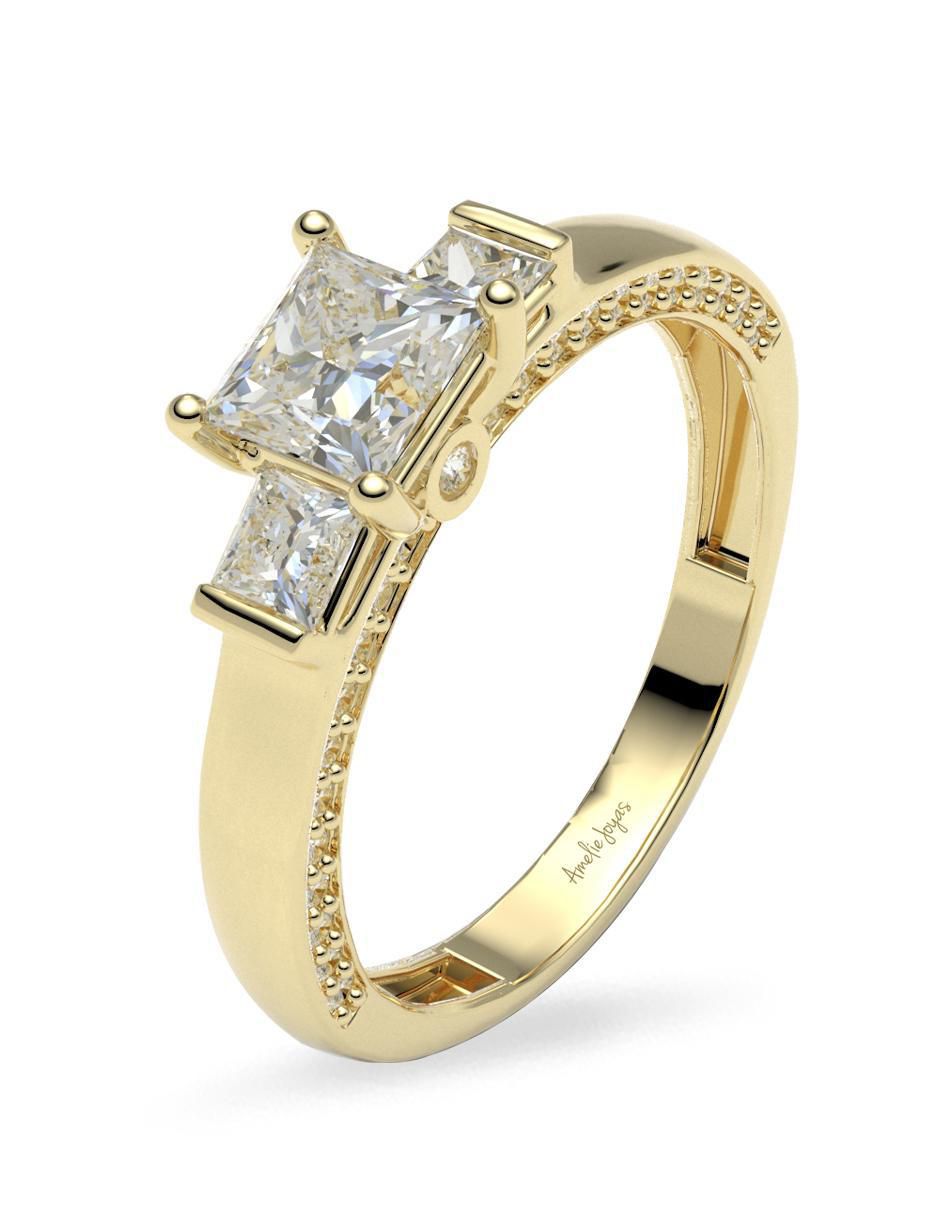 Anillo de compromiso 14 k 4