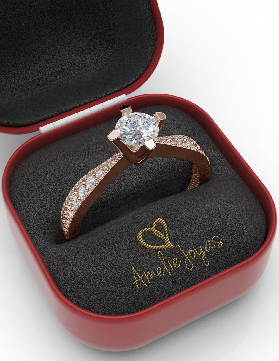 Anillo de compromiso 14 k 4