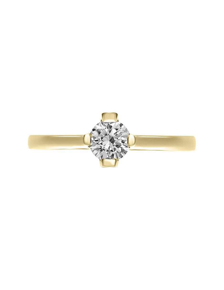 Solitario 14 k Enmir diamante Solitario 14 k Enmir diamante