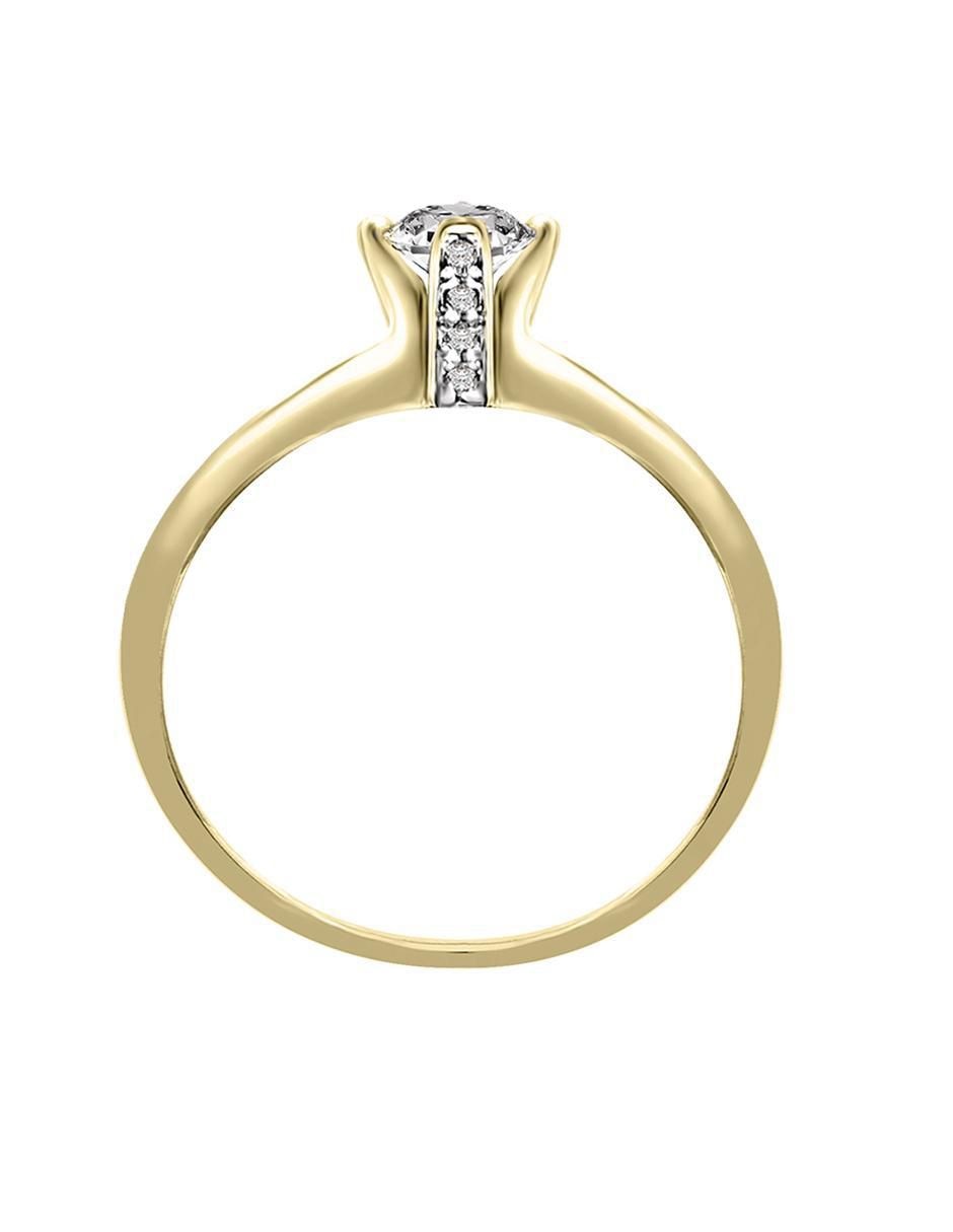 Solitario 14 k Enmir diamante 5
