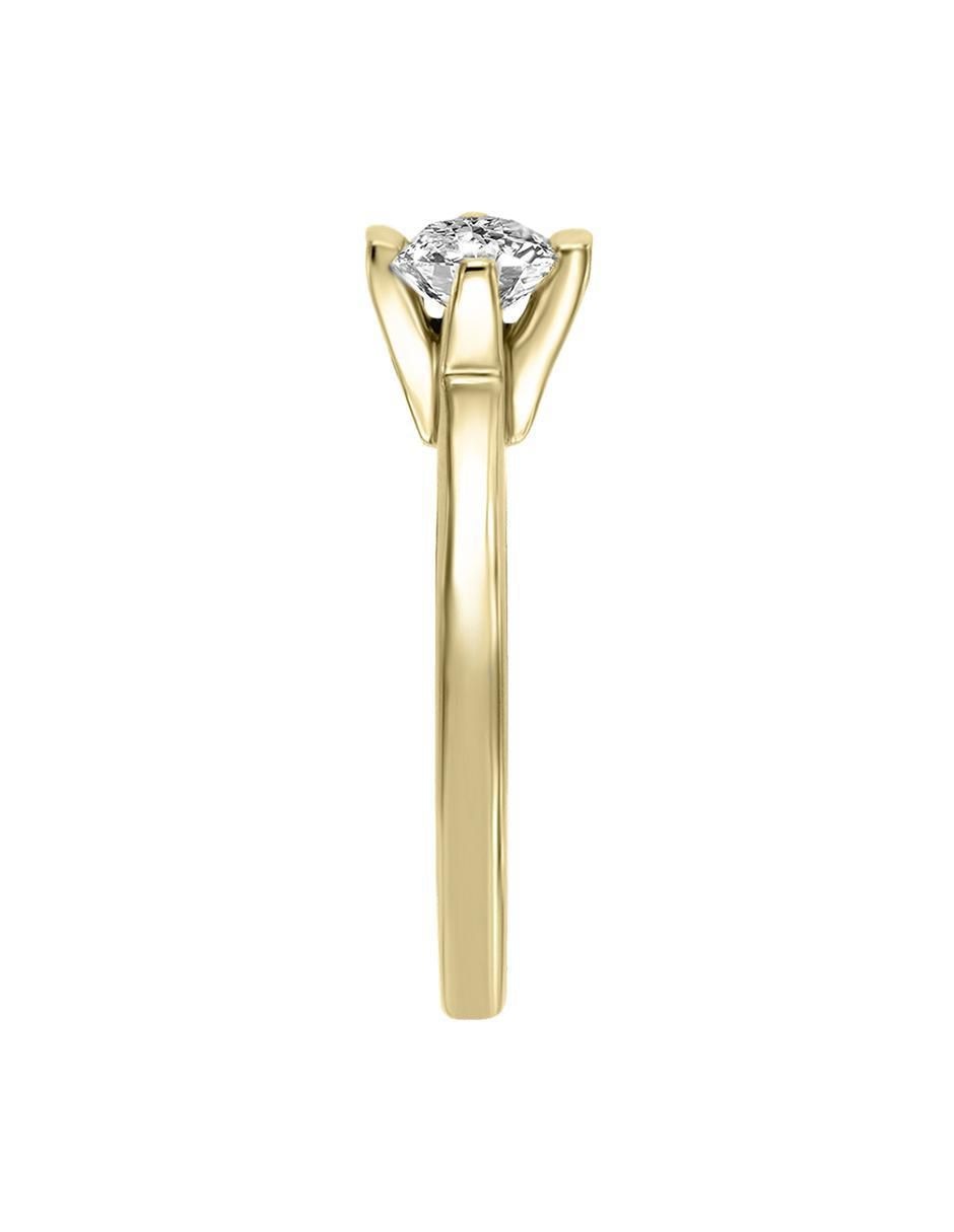 Solitario 14 k Enmir diamante 3