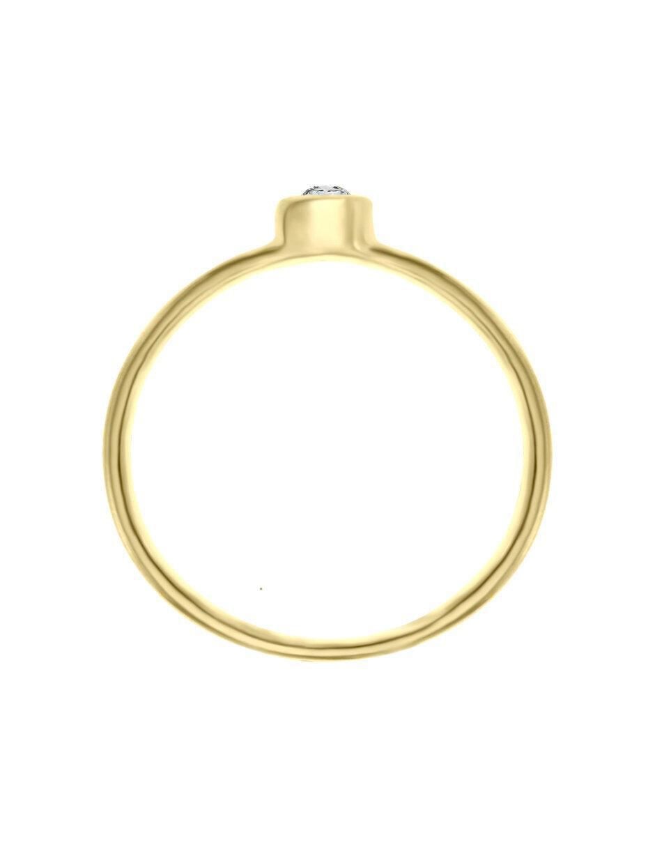 Solitario 14 k Venus diamante 4