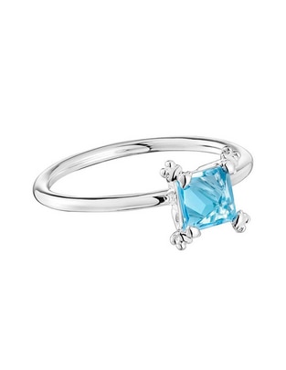 Anillo cuadrado Tous Color Pills de plata topacio brillante
