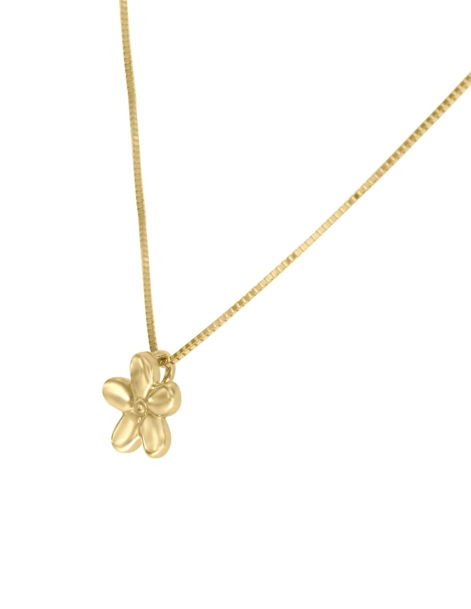 Colgante y dije de flor Fianelli Margarita de oro amarillo 14 K