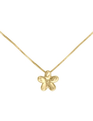Colgante y dije de flor Fianelli Margarita de oro amarillo 14 K