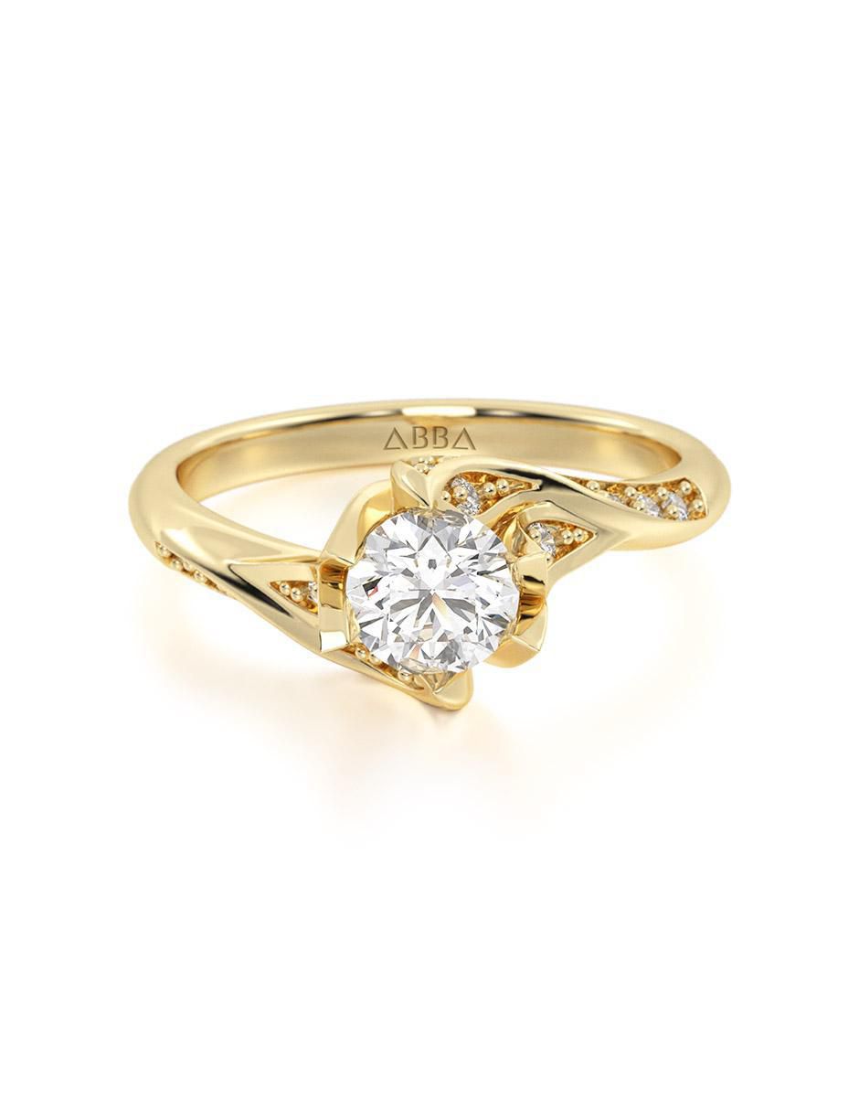 Anillo de compromiso 14 k Anillo de compromiso 14 k