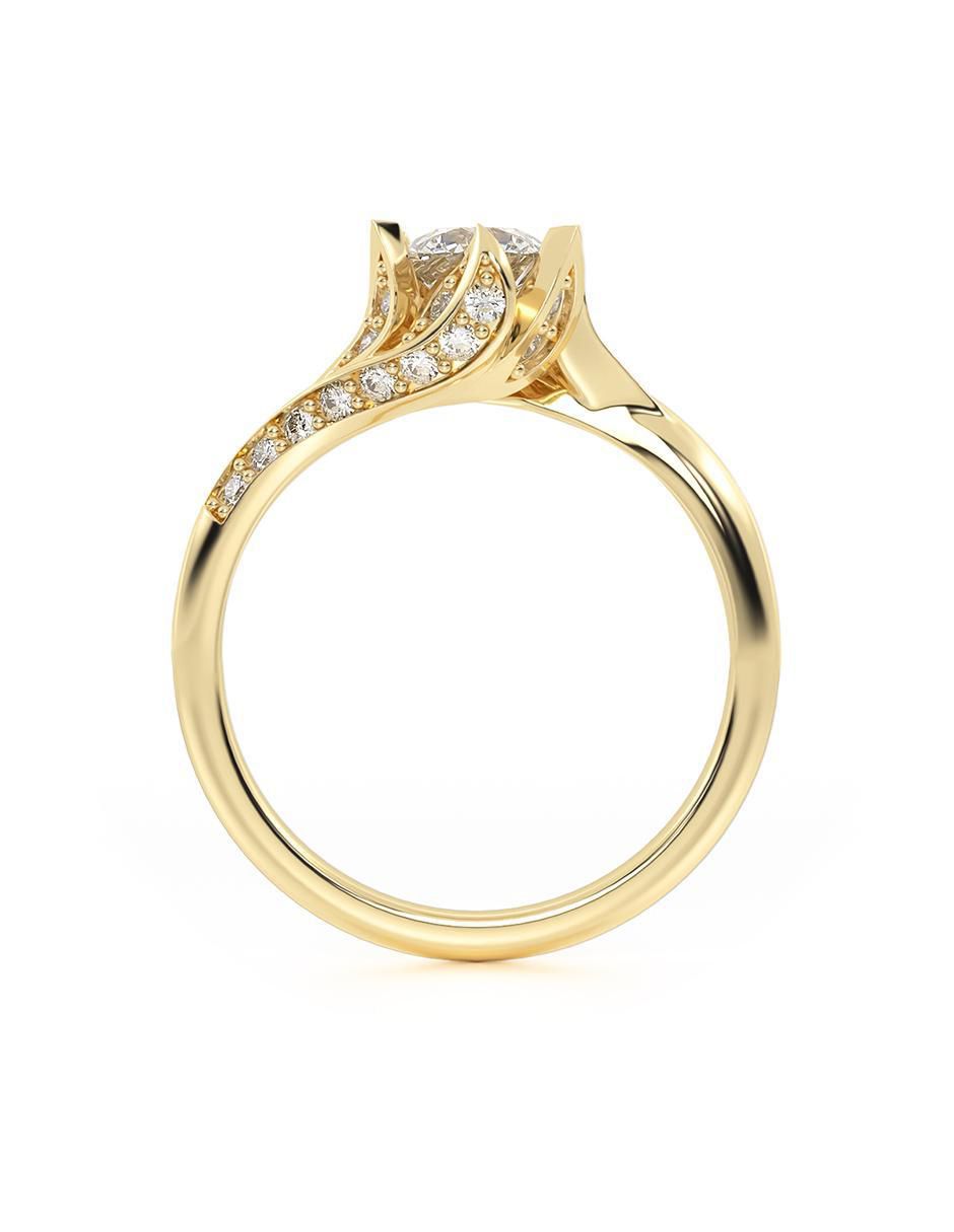 Anillo de compromiso 14 k 5