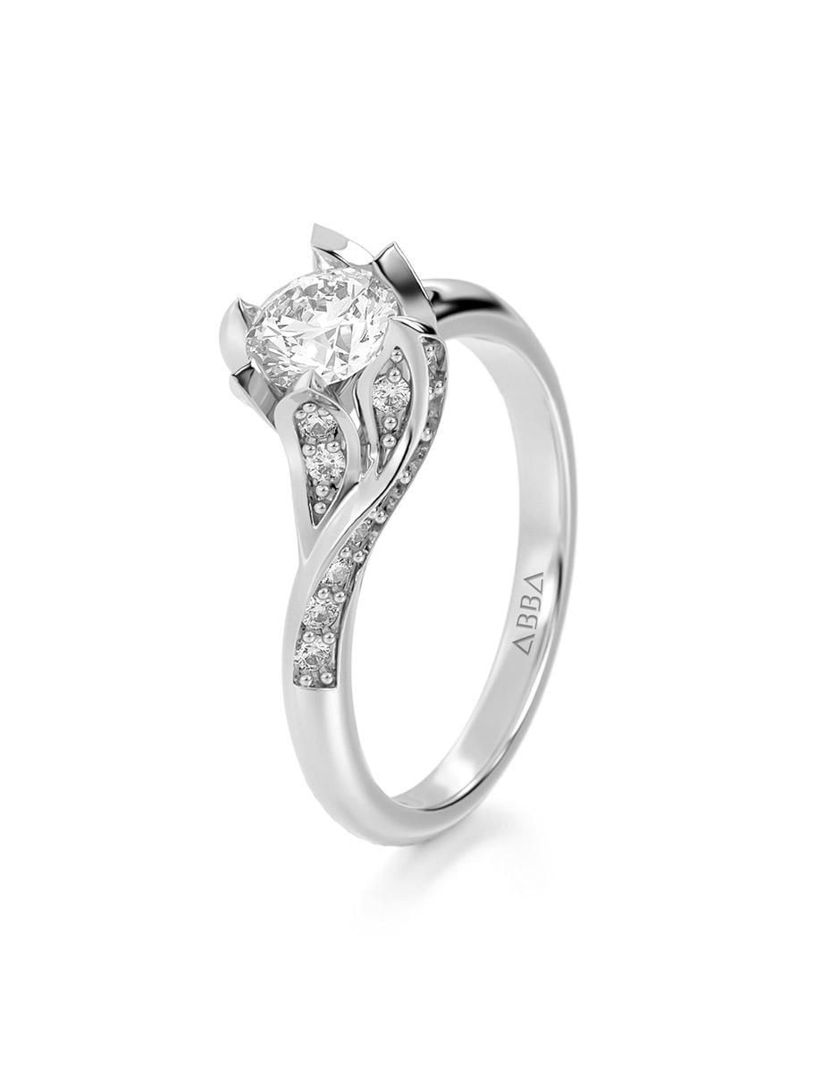 Anillo de compromiso 14 k 2