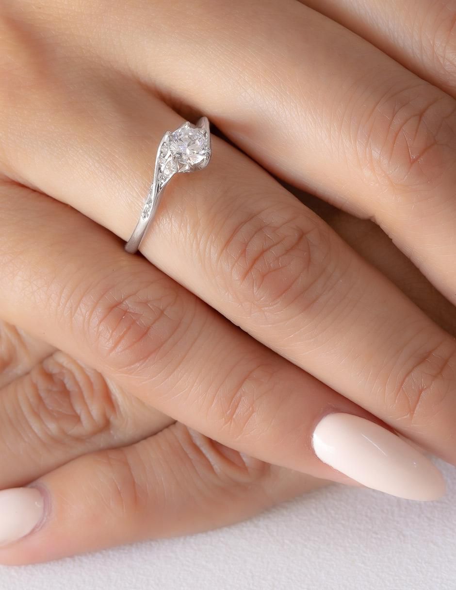 Anillo de compromiso 14 k 4