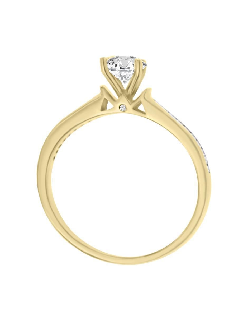 Solitario 14 k Ilka diamante 5