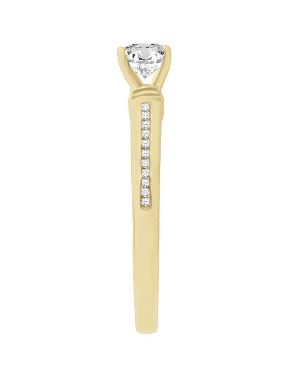 Solitario 14 k Ilka diamante 2