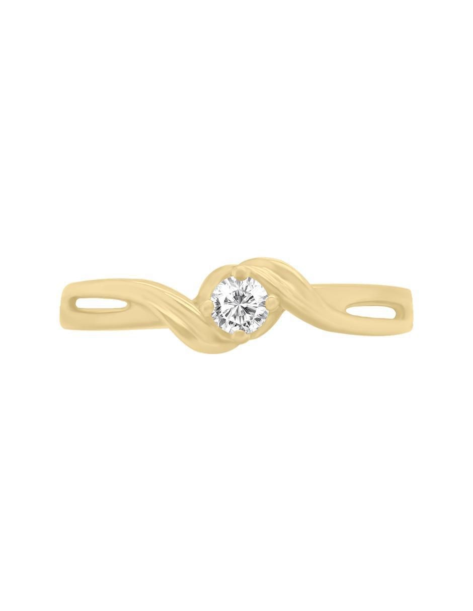 Solitario 14 k Maka diamante
