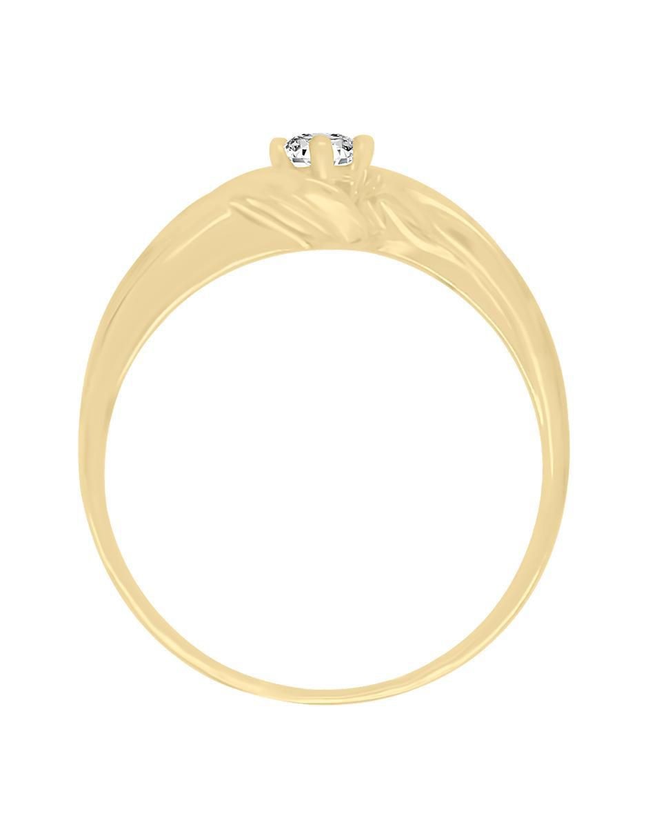 Solitario 14 k Maka diamante 5