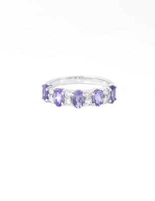 Anillo Dalila de oro blanco diamante pulido 1
