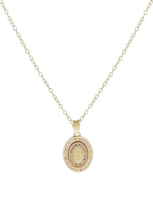 Collar de ovalado de oro 14 K 1