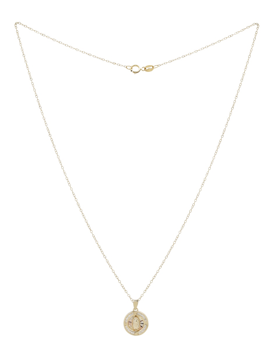 Collar circular de oro 14 K 4