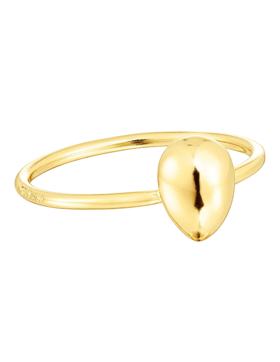 Anillo redondo Balloon 18 k de oro brillante