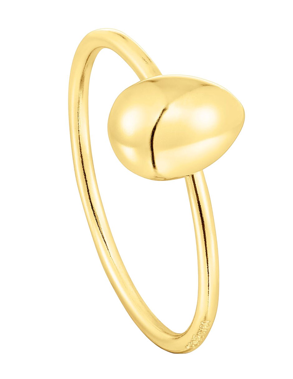 Anillo redondo Balloon 18 k de oro brillante 5
