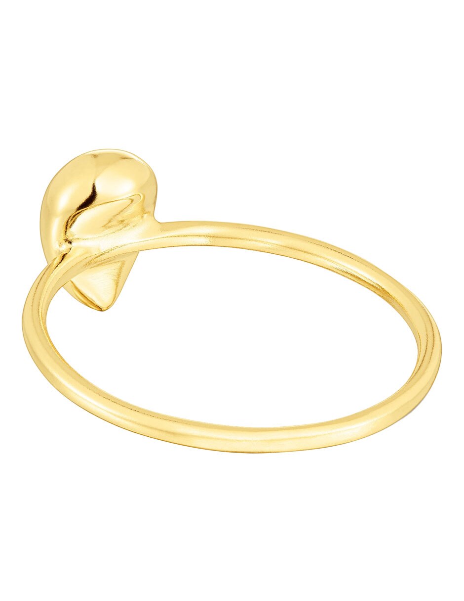 Anillo redondo Balloon 18 k de oro brillante 4