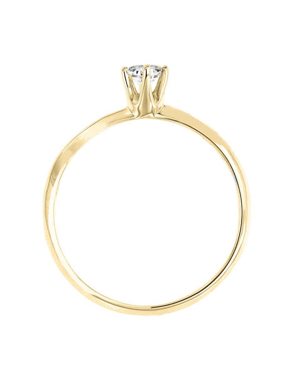 Solitario 14 k Nabile diamante 5