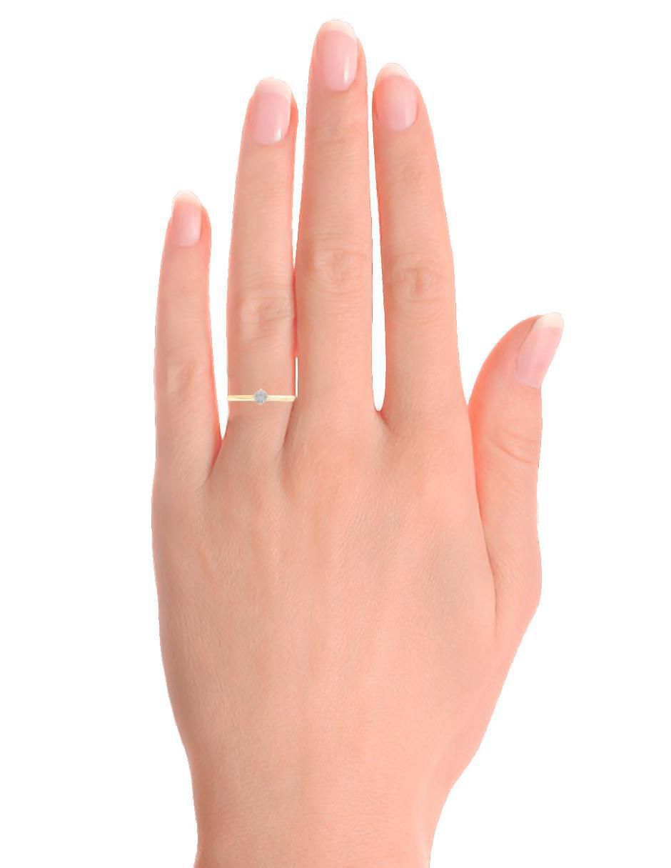 Solitario 14 k Nabile diamante 3