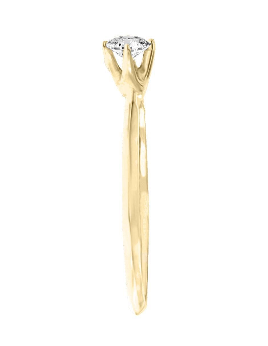 Solitario 14 k Nabile diamante 2