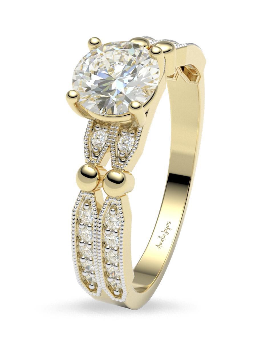 Anillo de compromiso 14 k 4