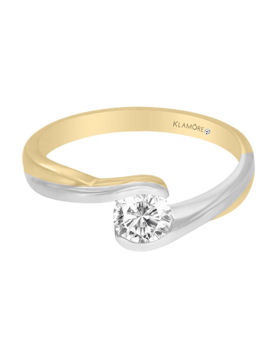 Solitario 14 k Raso diamante Solitario 14 k Raso diamante