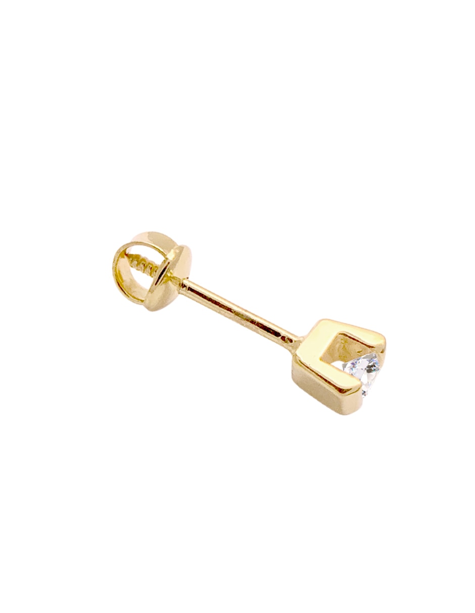 Broqueles de oro amarillo 14 K con acabado brillante 2