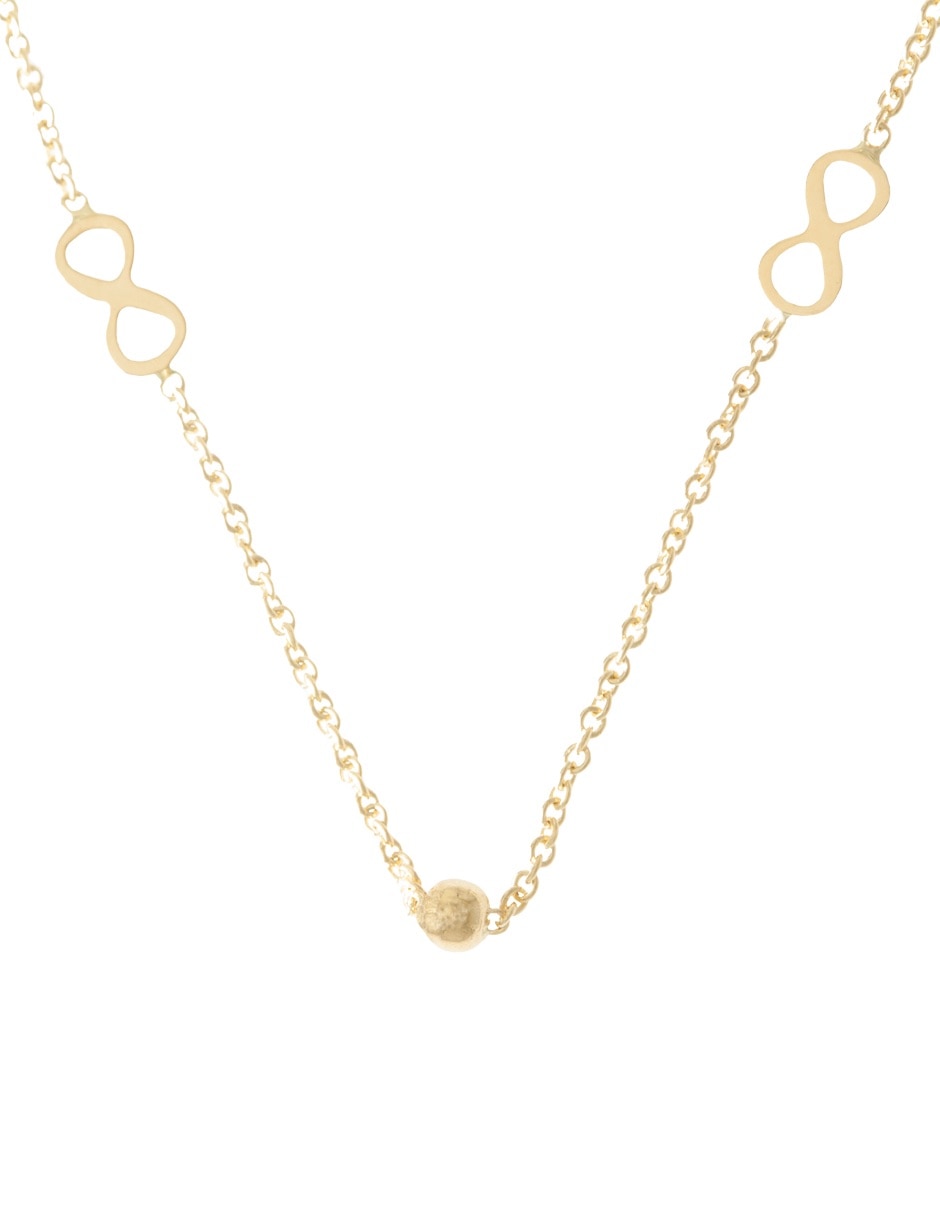 Gargantilla de infinito de oro 14 K Gargantilla de infinito de oro 14 K