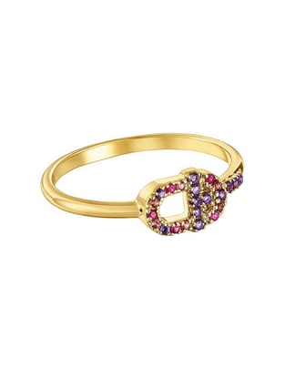 Anillo Manifesto de oro amatista brillante