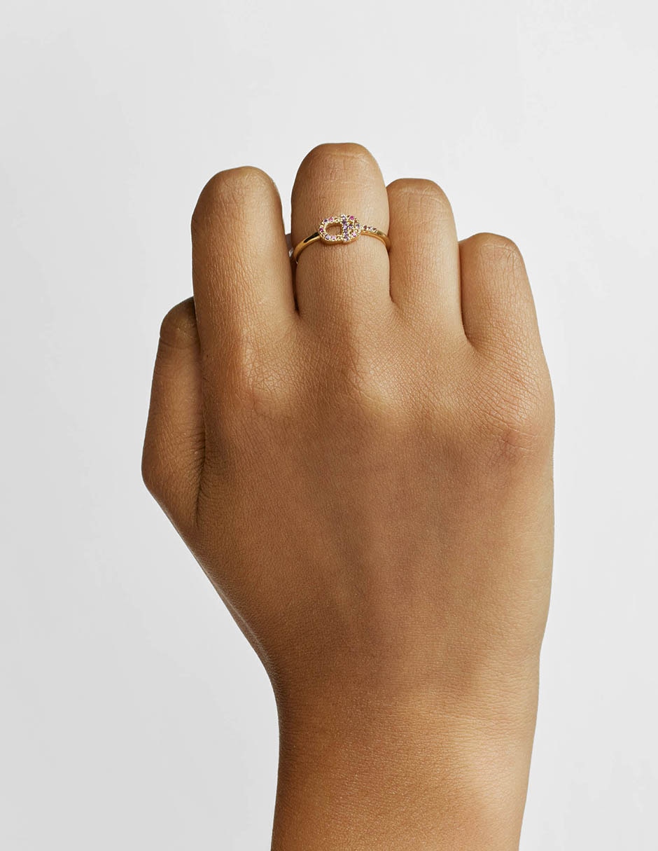 Anillo Manifesto de oro amatista brillante 3