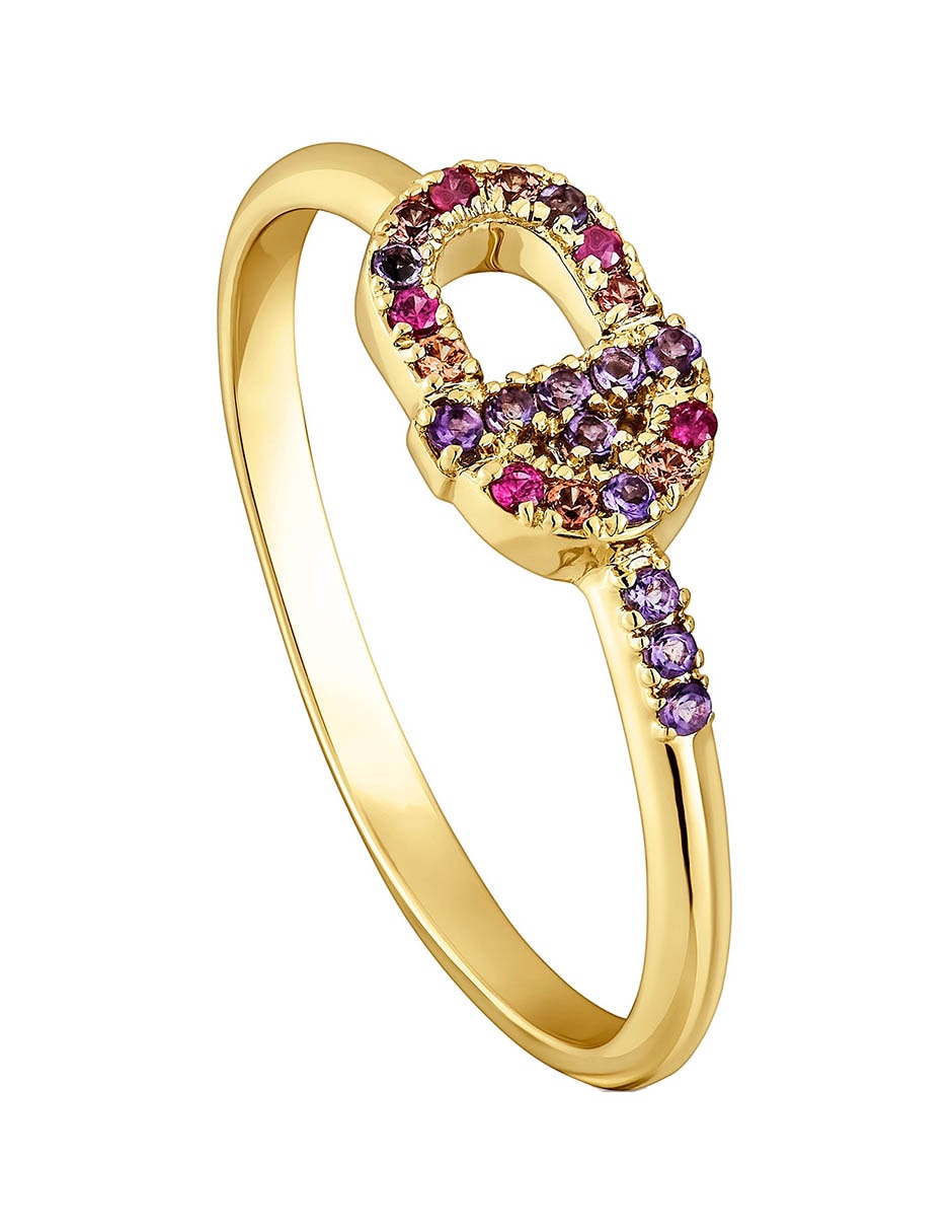 Anillo Manifesto de oro amatista brillante 6