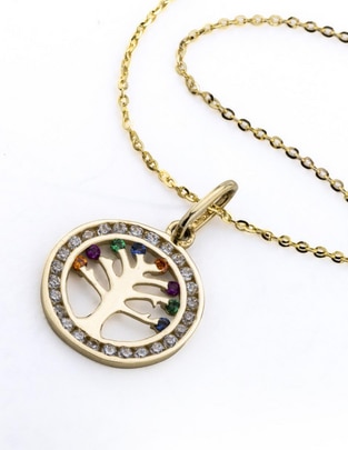 Collar de árbol Argo Joyeros de oro 14 K