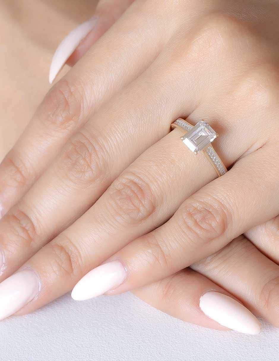 Anillo de compromiso 10 k 4