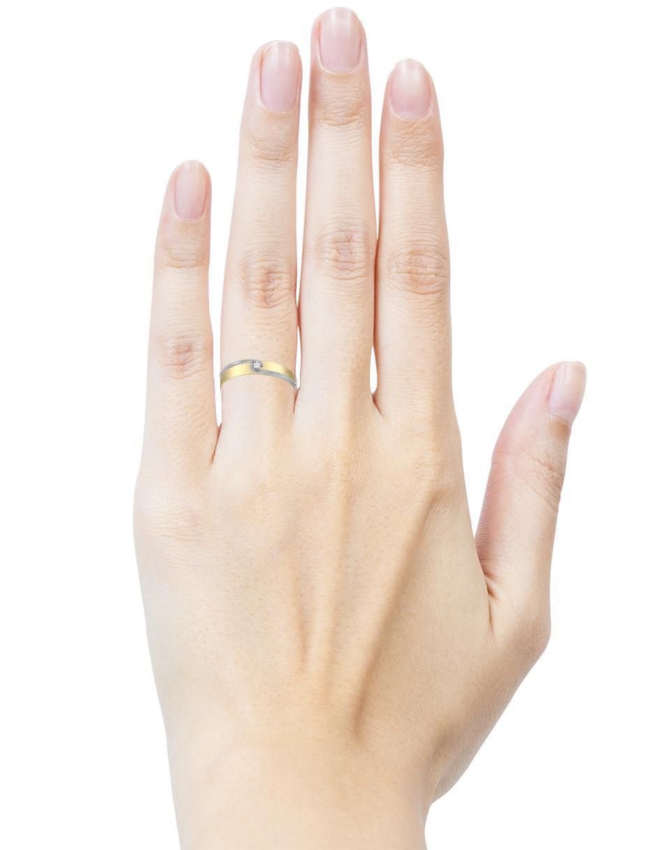 Argolla 14 k Tabita diamante 3