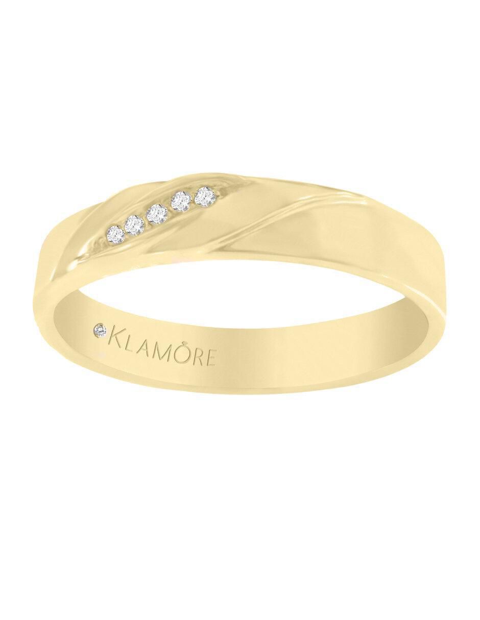 Argolla 14 k Treccia diamante Argolla 14 k Treccia diamante