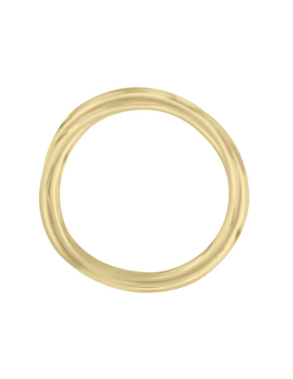 Anillo redondo Jules 14 k de oro pulido 5