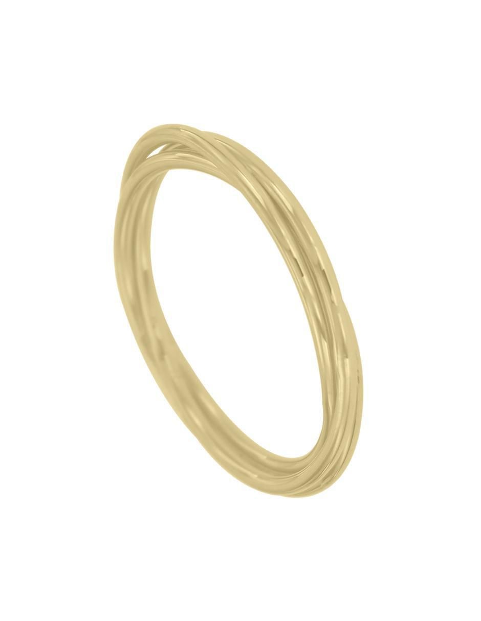 Anillo redondo Jules 14 k de oro pulido 4