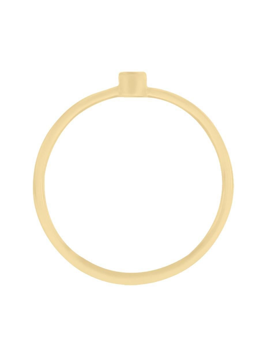Anillo redondo New Day 14 k de oro diamante pulido 3
