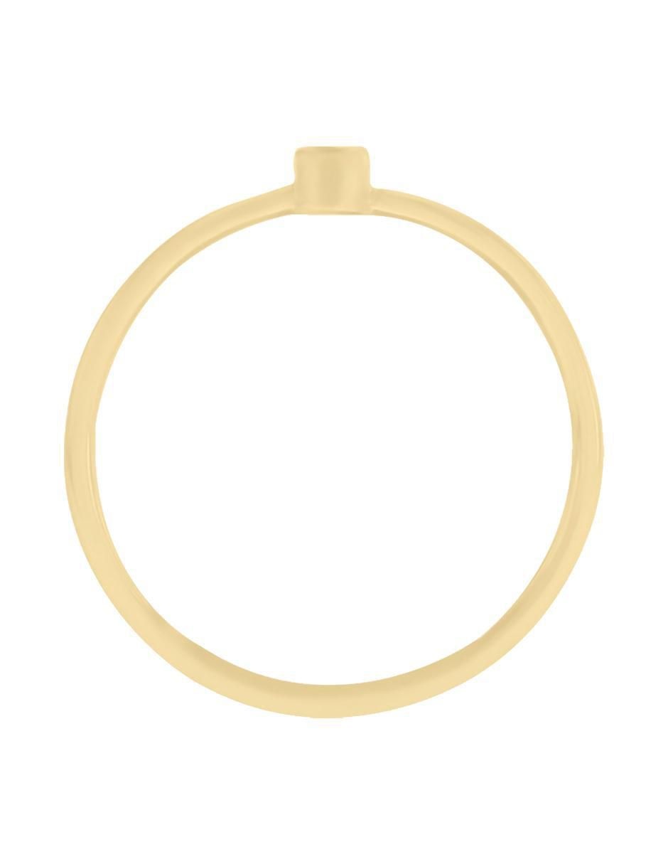 Anillo redondo New Day 14 k de oro rubí pulido 3