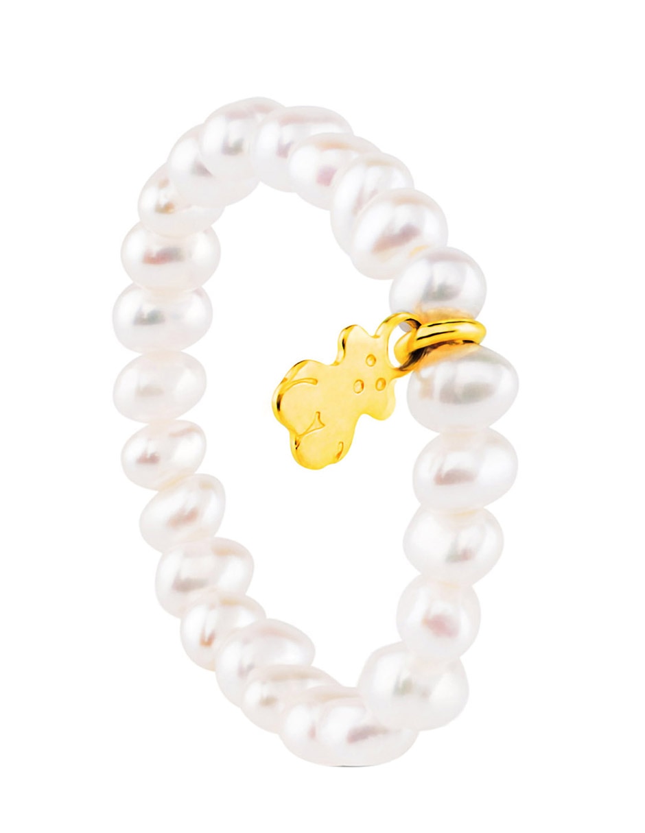 Anillo Pearls de oro amarillo 18 K perla aperlado 2