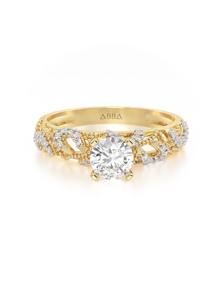 Anillo de compromiso 14 k Anillo de compromiso 14 k